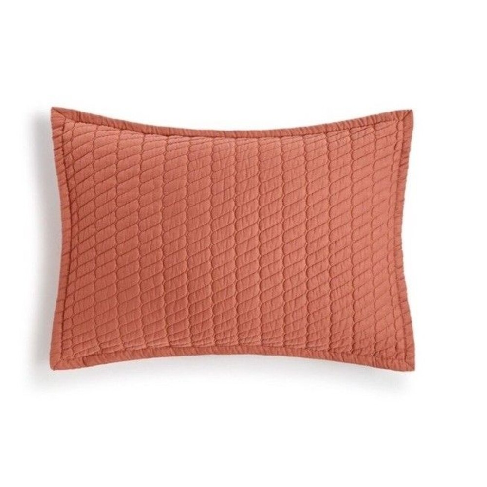 Oake Voile 100% Cotton Standard Terracotta Sham (1)